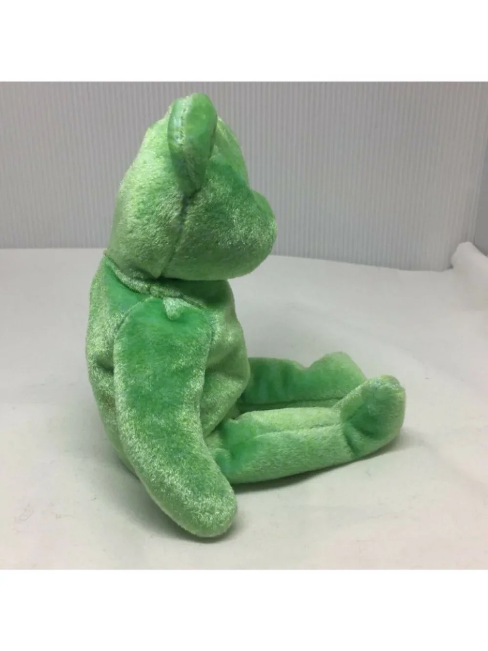 Ty Beanie Baby Green Kicks Bear Original Plush Stuffed Animal Retired W Tag 1999